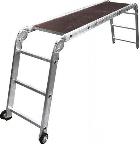Алюминиевые подмости АЛЮМЕТ SMS 363 (съемная площадка+колеса) 3*6*3