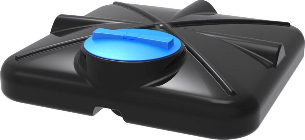 Бак для душа POLIMER GROUP «РОСА» 160л с крышкой и подогревом [DRS160S112]