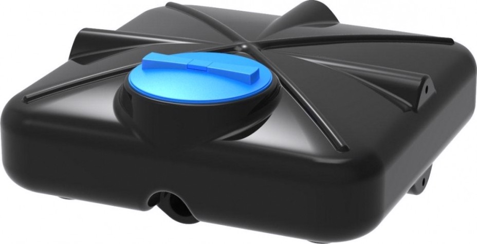 Бак для душа POLIMER GROUP «РОСА» 250л с крышкой и подогревом [DRS250S112]