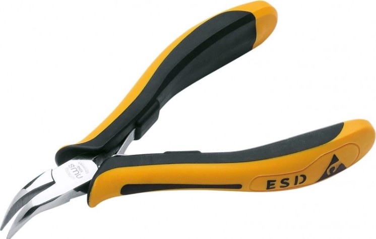 Бокорезы для электроники NWS 126G-79-ESD-120 антистатические ручки, изогнутые 45°
