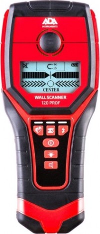 Детектор металла, проводки и дерева ADA Wall Scanner 120 PROF [А00485]