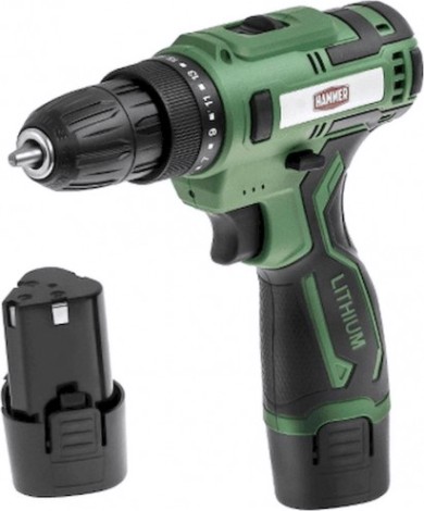 Дрель-шуруповерт аккумуляторная Hammer ACD12/2С 2x1.5Ah Li-ion, 26Hм, кейс [216-022]