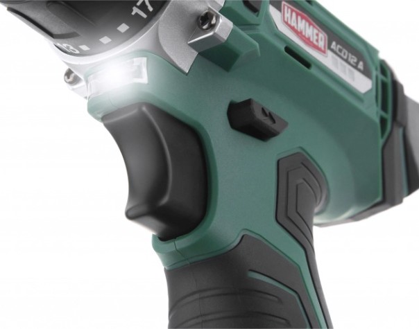 Дрель-шуруповерт аккумуляторная Hammer ACD12A 2x1.5Ah Li-ion, 23Hм в кейсе [101-125]