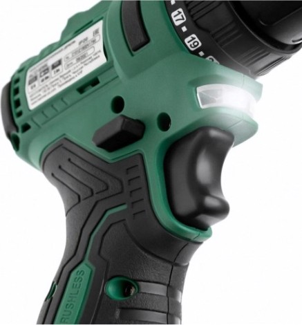 Дрель-шуруповерт аккумуляторная Hammer ACD12BL бесщ. 2x2Ah, 40Hм в кейсе [216-024]