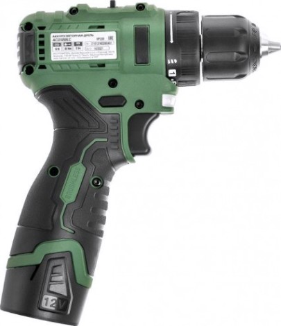 Дрель-шуруповерт аккумуляторная Hammer ACD12BLC бесщ. 2x2Ah Li-ion, 32Hм в кейсе [216-028]