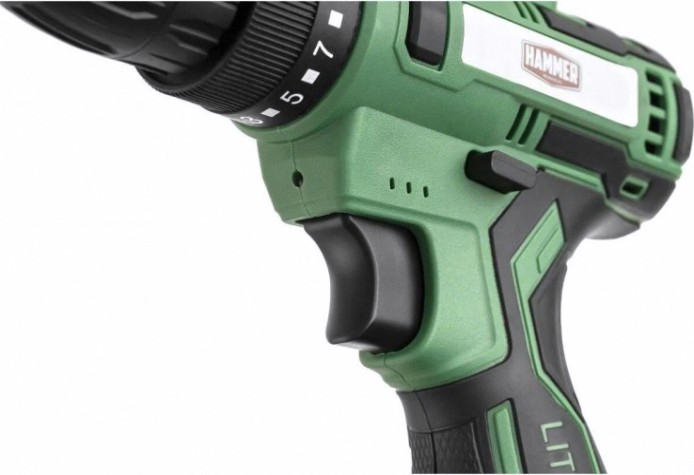 Дрель-шуруповерт аккумуляторная Hammer ACD12C 1x1.5Ah Li-ion, 26Hм [216-021]