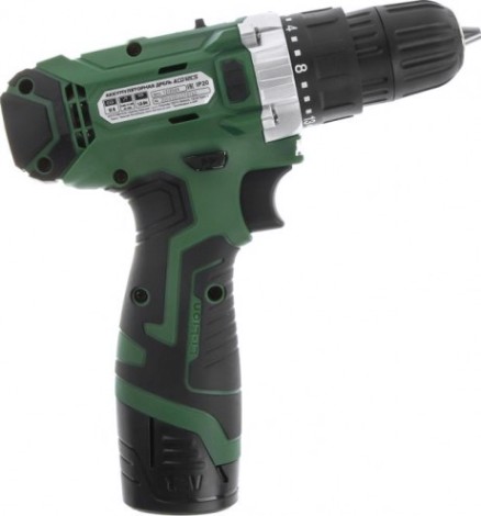 Дрель-шуруповерт аккумуляторная Hammer ACD12CS 2x1.5Ah Li-ion, 26Hм [101-117]