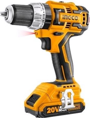 Дрель-шуруповерт аккумуляторная INGCO CIDLI20608 беcщеточная ударная