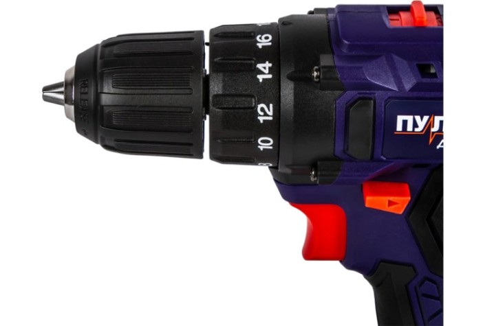 Дрель-шуруповерт аккумуляторная ПУЛЬСАР ДА 12-23 безударная (12в, 2 аккум.) [916-936]