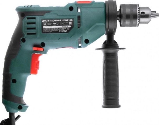 Дрель ударная сетевая Hammer UDD710D 13мм, реверс [111-026]