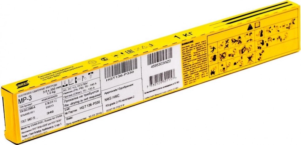 Электроды ESAB МР-3 3х350мм 4595303WZ0 [4595303WZ0]