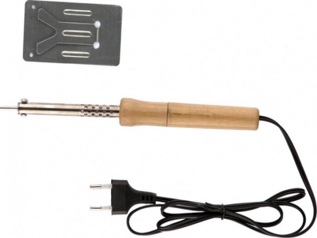 Электропаяльник Sparta 30 Вт, 220 В с ручкой из дерева [913101]