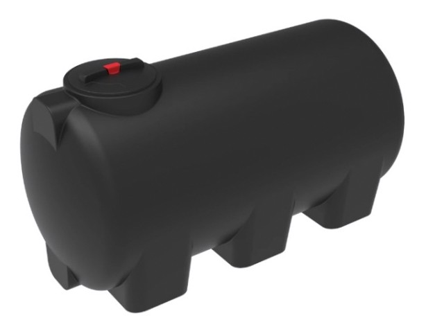 Емкость ЭКОПРОМ H1000 л., горизонтальная [черный]