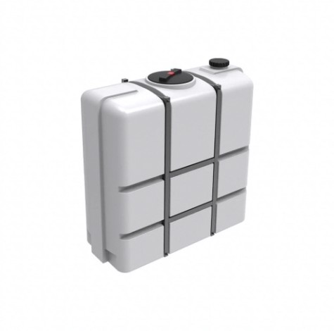 Емкость ЭКОПРОМ К 1000 л., вертикальная в обрешетке [белый]