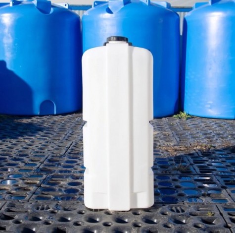 Емкость ЭКОПРОМ К 1000 л., вертикальная в обрешетке [белый]