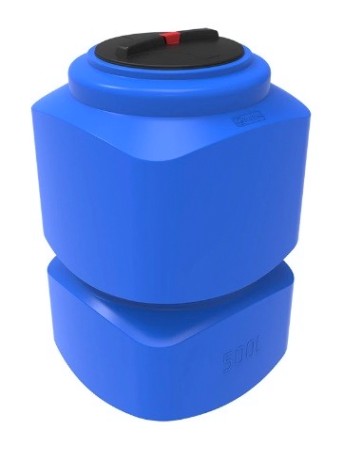 Емкость ЭКОПРОМ L 500 л., вертикальная [синий]