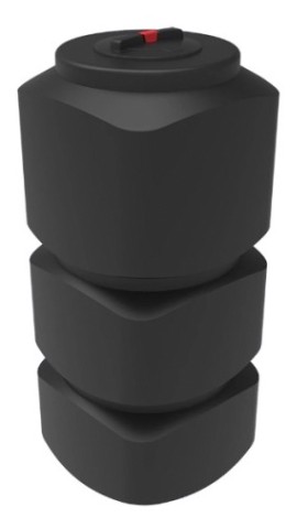 Емкость ЭКОПРОМ L 750 л., вертикальная [черный]