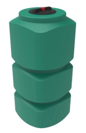 Емкость ЭКОПРОМ L 750 л., вертикальная [зеленый]