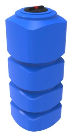 Емкость ЭКОПРОМ L1000 л., вертикальная [синий]