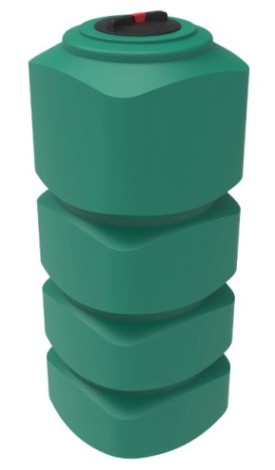 Емкость ЭКОПРОМ L1000 л., вертикальная [зеленый]