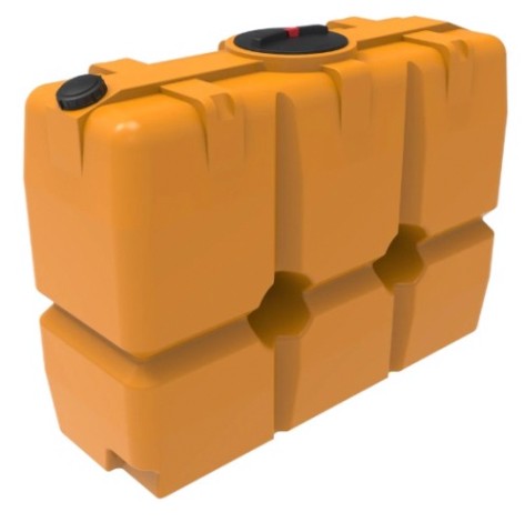 Емкость ЭКОПРОМ SK2000 л., вертикальная [желтый]