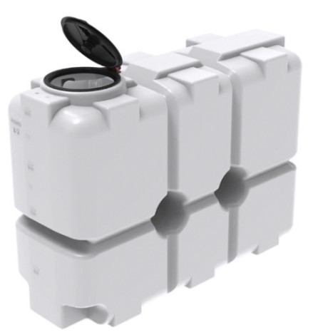 Емкость ЭКОПРОМ ST2000 л., вертикальная [белый]