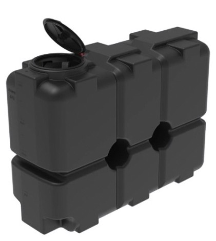 Емкость ЭКОПРОМ ST2000 л., вертикальная [черный]