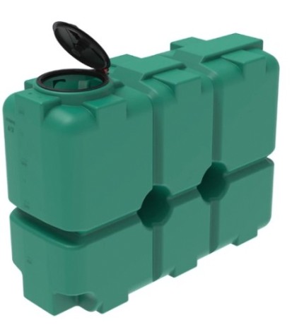 Емкость ЭКОПРОМ ST2000 л., вертикальная [зеленый]