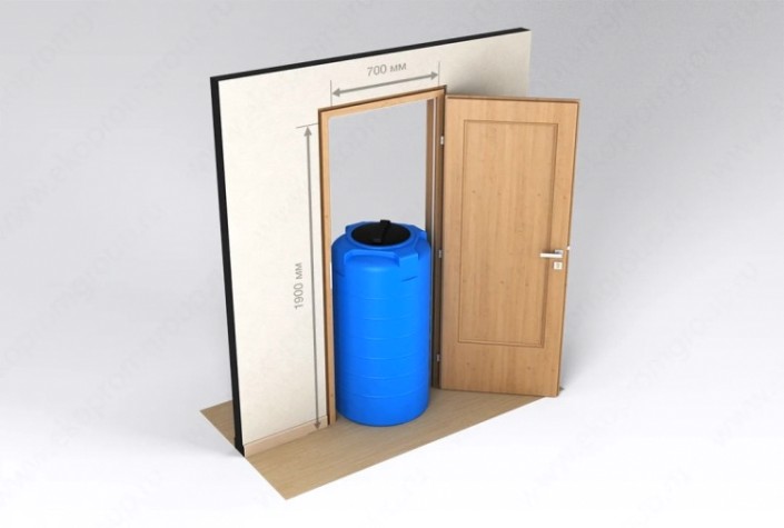 Емкость ЭКОПРОМ T 300 л., вертикальная [синий]