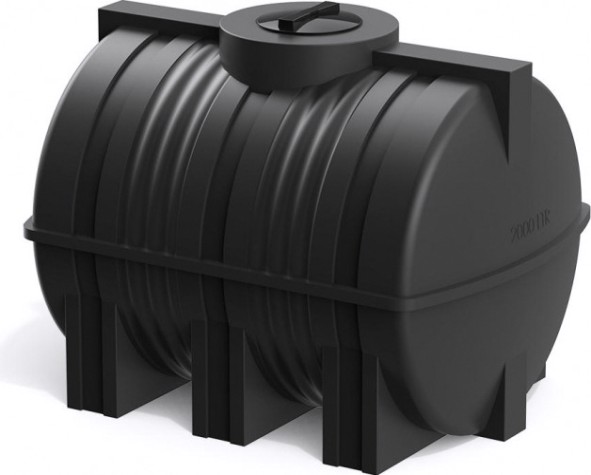 Емкость POLIMER GROUP G 2000 горизонтальная [черный]