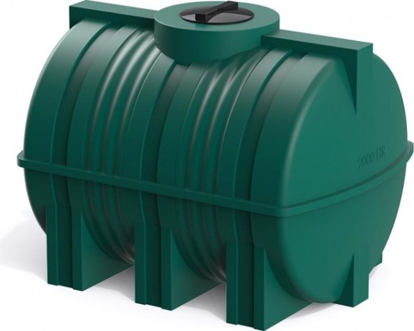 Емкость POLIMER GROUP G 2000 горизонтальная [зеленый]
