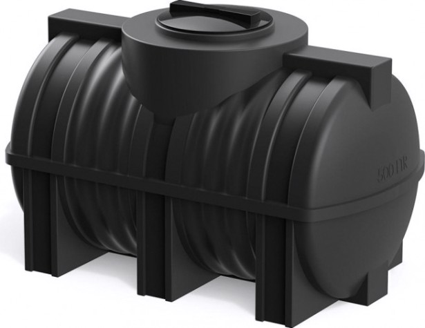 Емкость POLIMER GROUP G 500 горизонтальная [черный]