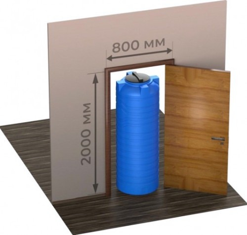 Емкость POLIMER GROUP N 500 вертикальная [синий]