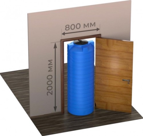 Емкость POLIMER GROUP N 600 вертикальная [черный]