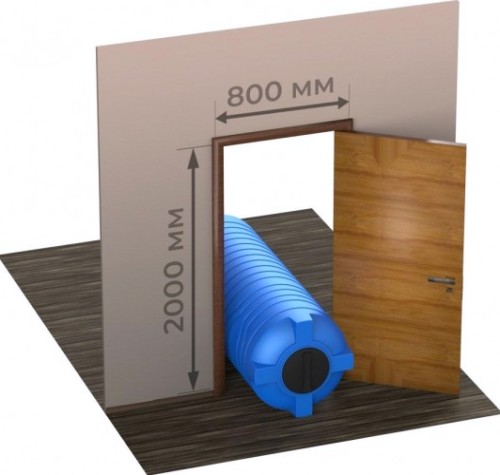 Емкость POLIMER GROUP N 800 вертикальная [зеленый]