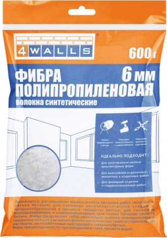 Фиброволокно 4Walls полипропилен, 6 мм, 600 г. [20308]
