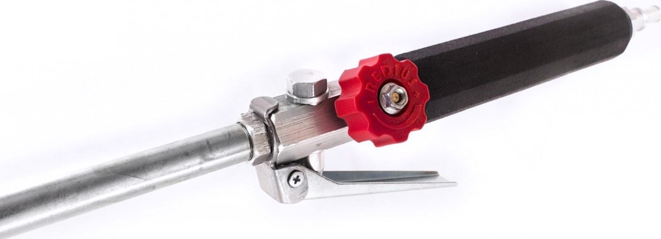 Горелка газовоздушная REDIUS KRASNIY STAKAN 0.85GR (ф 52 мм, L=850 мм) рычажная [00000002931]