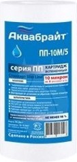 Картридж для воды АКВАБРАЙТ ПП-10 М/5 для механической очистки Картридж для воды АКВАБРАЙТ ПП-10 М/5 для механической очистки