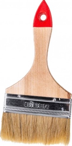 Кисть флейцевая Biber Эконом 31116 натур. щетина, дер. рукоятка, 100мм [Тов-001973]