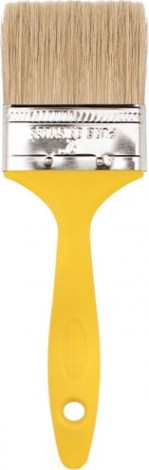 Кисть флейцевая Biber Эконом 31254 натур. щетина, пласт. рукоятка, 63мм [Тов-169160]