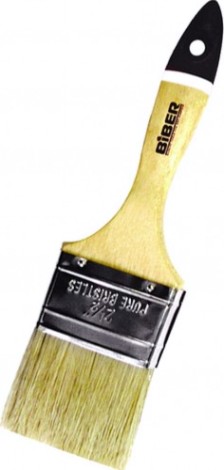 Кисть флейцевая Biber Профи 31155 натур. щетина, дер. рукоятка, 75мм [Тов-001983]