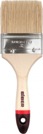 Кисть флейцевая Biber Суприм 31135 натур. щетина, дер. рукоятка, 63мм [Тов-002019]