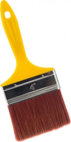 Кисть флейцевая Biber Суприм Aqua 31206 искусств. щетина, пласт. рукоятка, 100мм [Тов-067630]