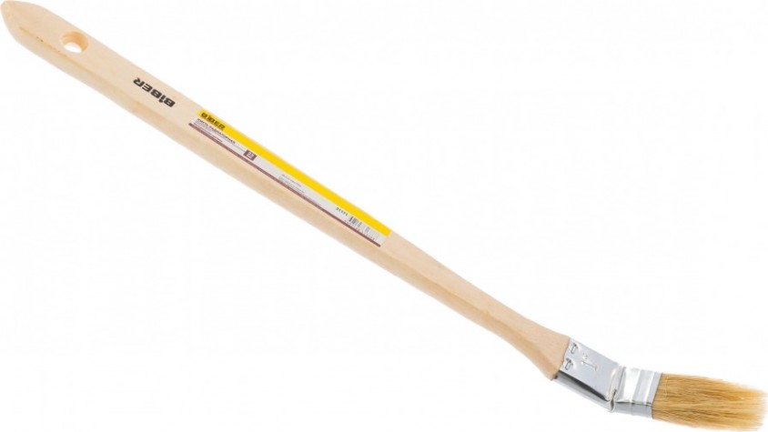 Кисть радиаторная Biber Стандарт 31171 натур. щетина, дер. рукоятка, 25мм [Тов-001943]