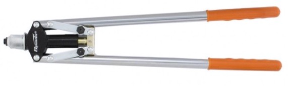 Клепальник Sparta 450 мм, двуручный заклепочник, усиленный, заклепки 3,2-4,0-4,8 мм [405385]