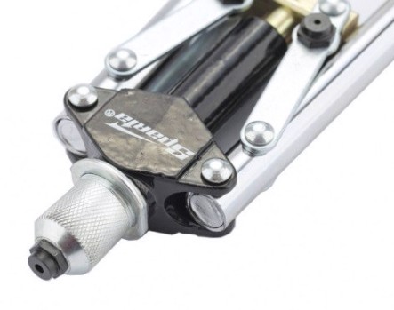 Клепальник Sparta 450 мм, двуручный заклепочник, усиленный, заклепки 3,2-4,0-4,8 мм [405385]