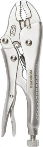 Клещи фиксирующие WORKPRO WP231059 с изогнутыми зажимами 250мм