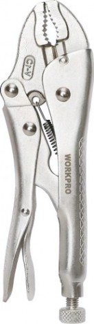 Клещи фиксирующие WORKPRO WP231060 с изогнутыми зажимами 300мм