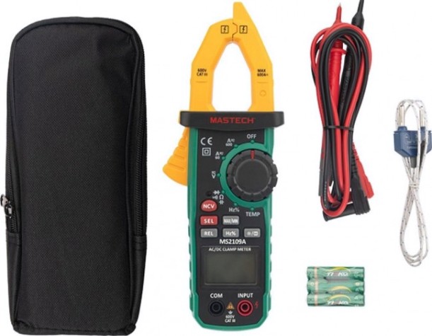 Клещи токоизмерительные MASTECH MS2109A + постоянный ток [13-1309]