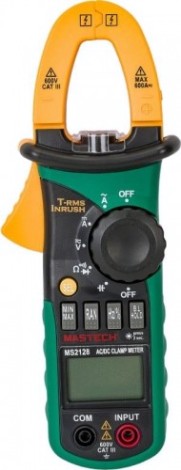 Клещи токоизмерительные MASTECH MS2128 + постоянный ток + t-rms [13-1317]